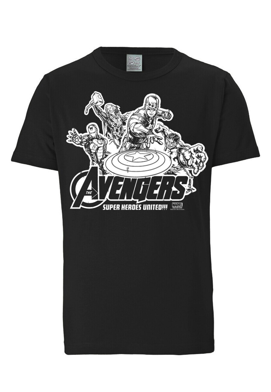 Футболка LOGOSHIRT Shirt Marvel Comics - Avengers, черный 
Футболка LOGOSHIRT Shirt Marvel Comics - Avengers, черный