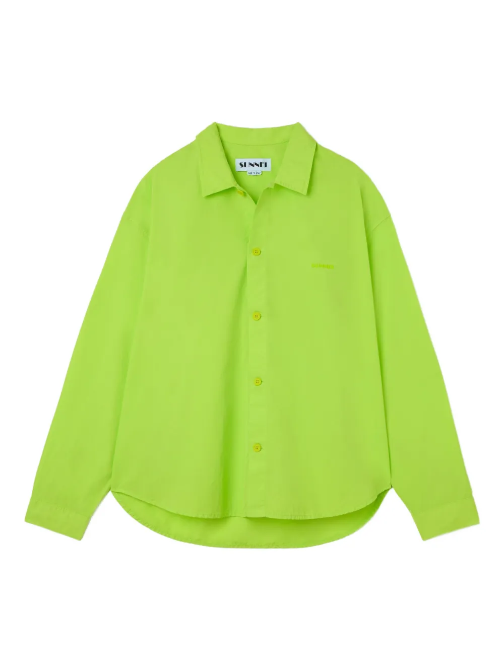 Хлопковая рубашка Sunnei, зеленый
Хлопковая рубашка Sunnei, зеленый