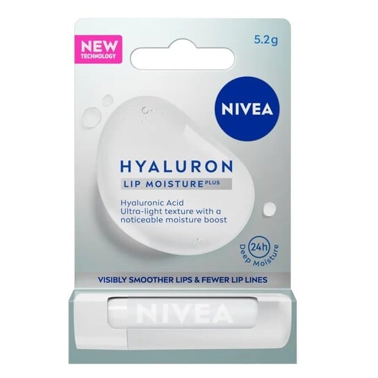 Бальзам для губ прозрачный, 5,2 г Nivea, Hyaluron Moisture Plus
Бальзам для губ прозрачный, 5,2 г Nivea, Hyaluron Moisture Plus