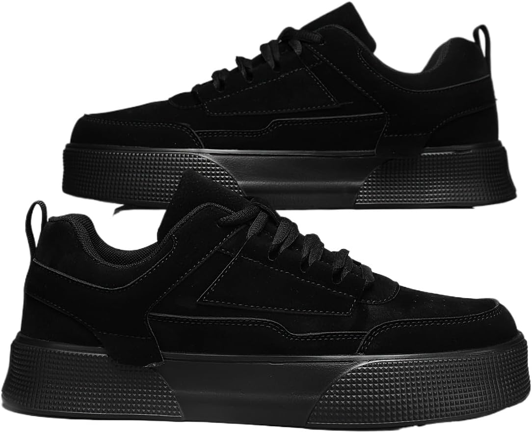 Мужские стильные кроссовки больших размеров с толстой подошвой - однотонные, на шнуровке, повседневные, с эффектом увеличения роста и удобной подошвой из ЭВА для всех сезонов Clolinde, черный
Мужские стильные кроссовки больших размеров с толстой подошвой - однотонные, на шнуровке, повседневные, с эффектом увеличения роста и удобной подошвой из ЭВА для всех сезонов Clolinde, черный