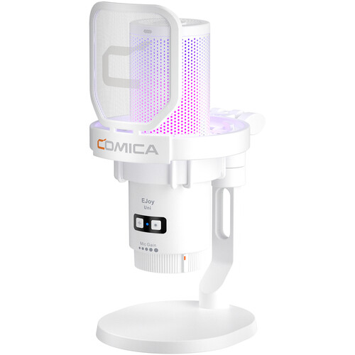 Comica Audio EJoy Uni D RGB Кардиоидный Конденсаторный USB-C Микрофон с Настольной Подставкой (белый)
Comica Audio EJoy Uni D RGB Кардиоидный Конденсаторный USB-C Микрофон с Настольной Подставкой (белый)