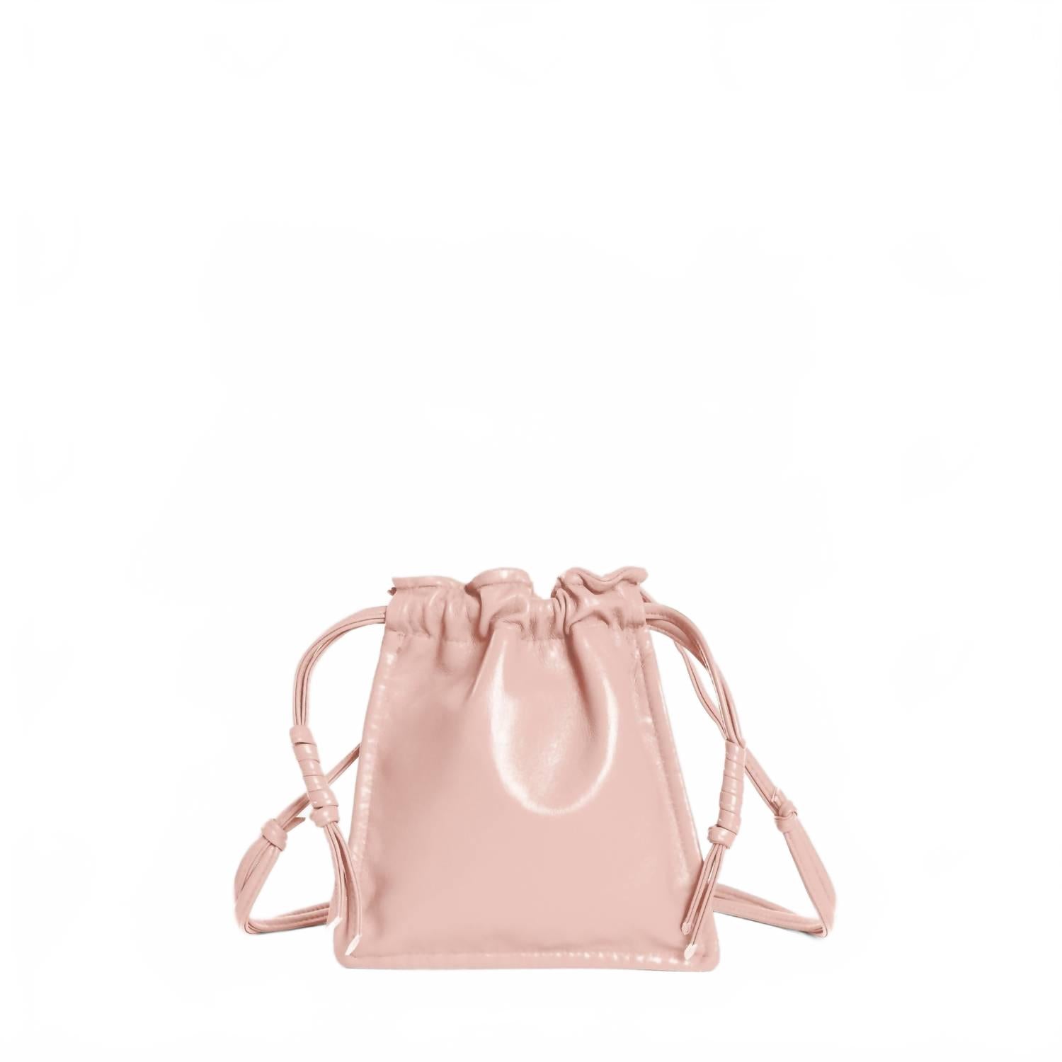 Женская мини-сумка Bowie через плечо из кожи с кулиской в нежно-розовом цвете Lemiz
Женская мини-сумка Bowie через плечо из кожи с кулиской в нежно-розовом цвете Lemiz