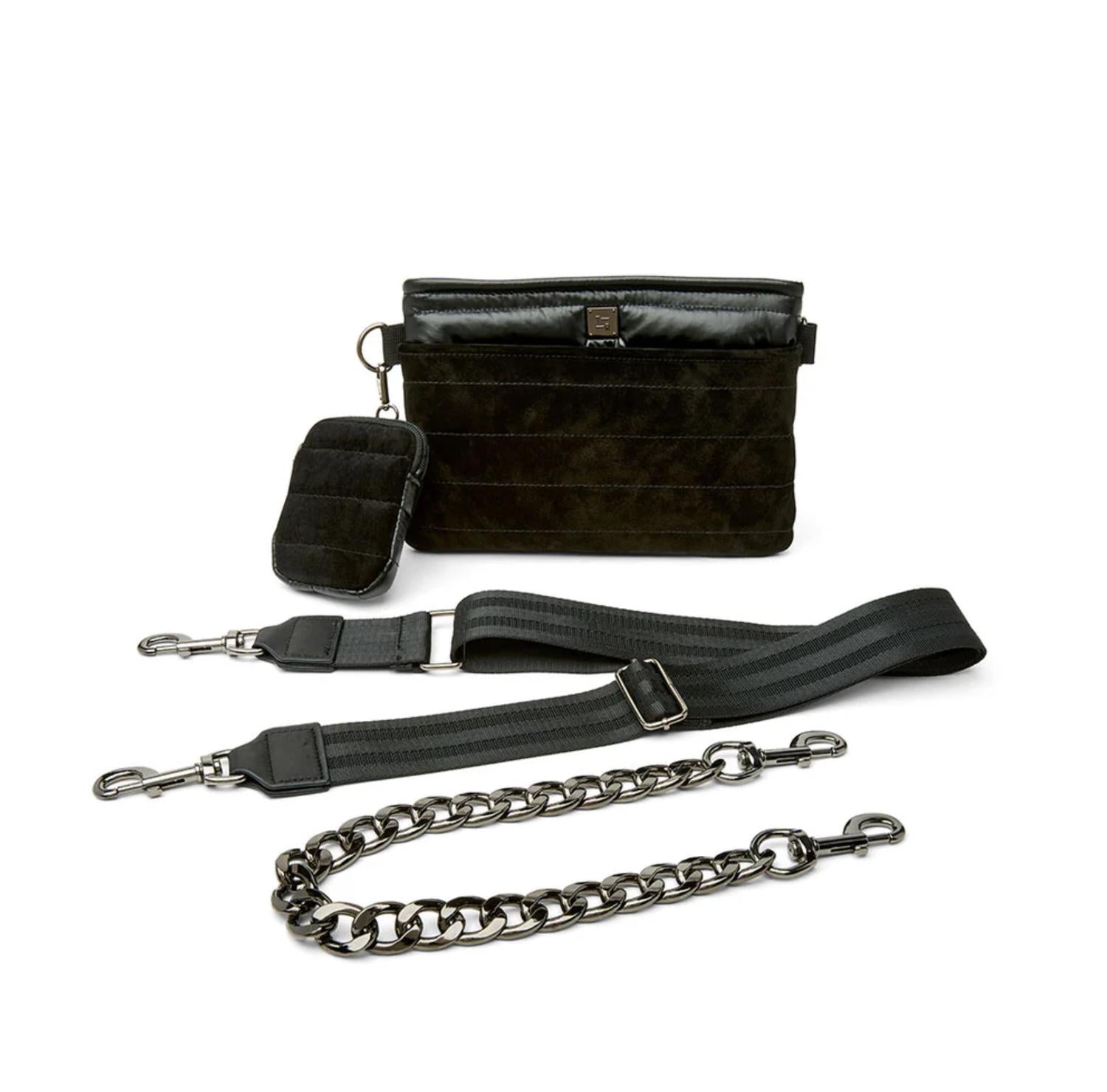 THINK ROYLN Женская сумка через плечо Downtown из черной замши/черного цвета
THINK ROYLN Женская сумка через плечо Downtown из черной замши/черного цвета