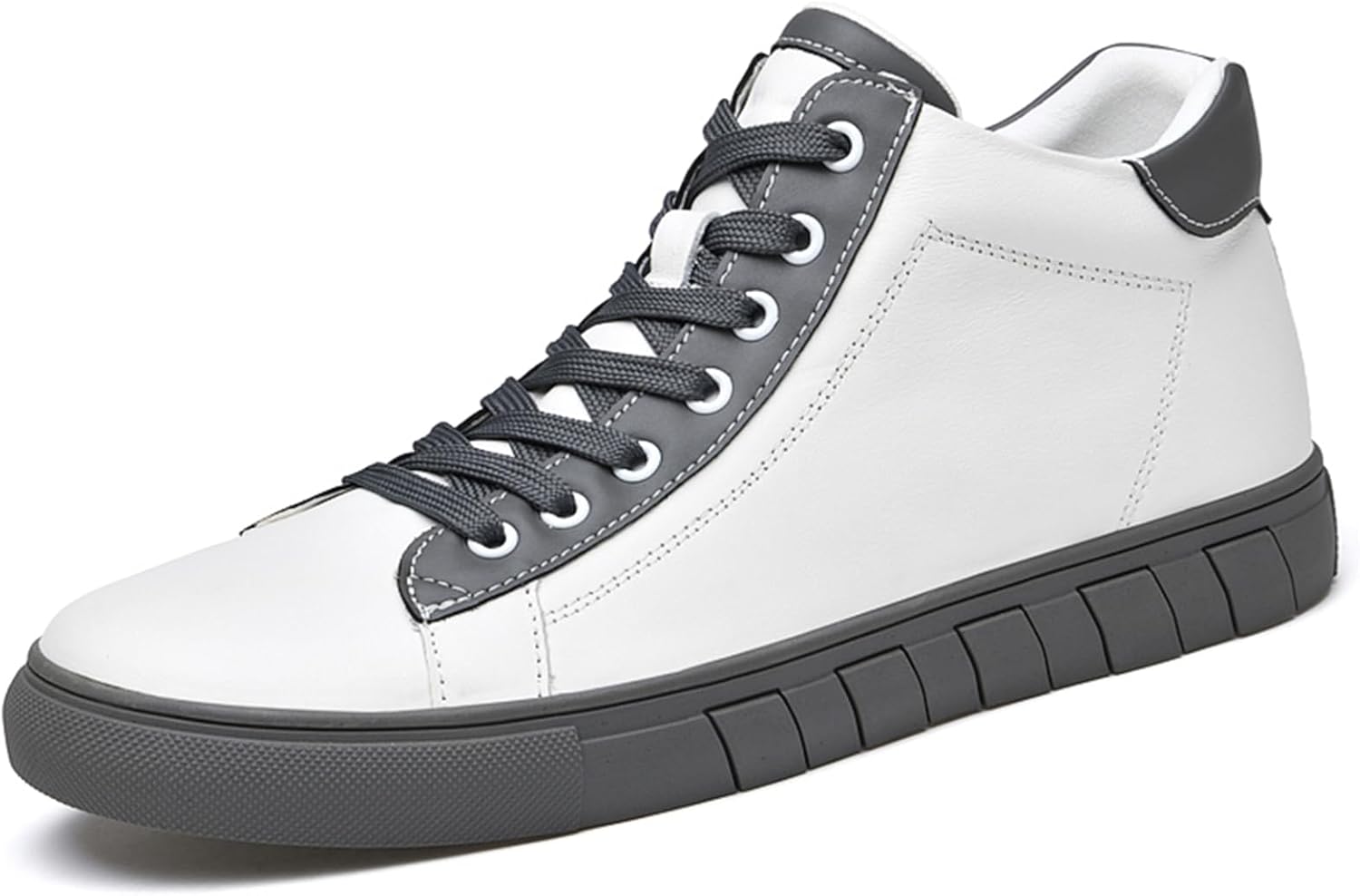 Мужские ретро кроссовки премиум-класса из кожи с высоким верхом, мужские стильные повседневные туфли Abborora, белый/серый
Мужские ретро кроссовки премиум-класса из кожи с высоким верхом, мужские стильные повседневные туфли Abborora, белый/серый