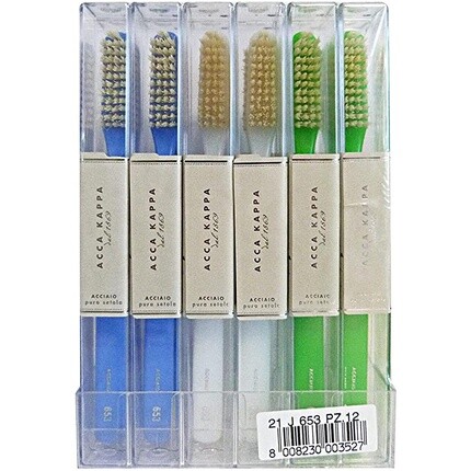 Ручная зубная щетка Pure Bristle, сталь 653, Acca Kappa
Ручная зубная щетка Pure Bristle, сталь 653, Acca Kappa