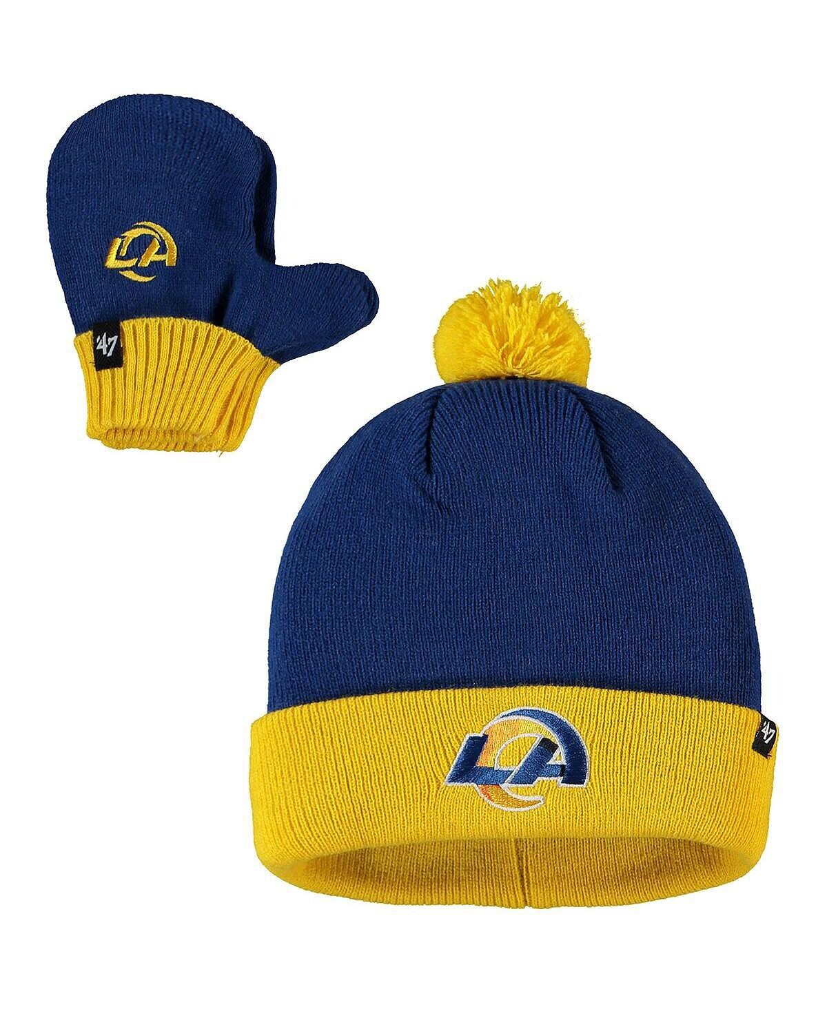 Комплект унисекс '47 Royal, Gold Los Angeles Rams Bam Bam с манжетами и варежками для малышей '47 Brand
Комплект унисекс '47 Royal, Gold Los Angeles Rams Bam Bam с манжетами и варежками для малышей '47 Brand