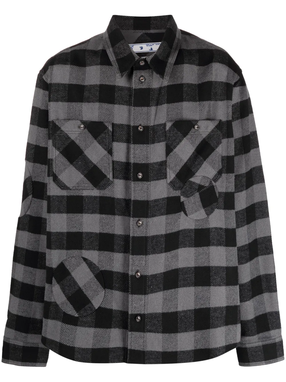 Рубашка в клетку с нашивкой OFF-WHITE, черный
Рубашка в клетку с нашивкой OFF-WHITE, черный