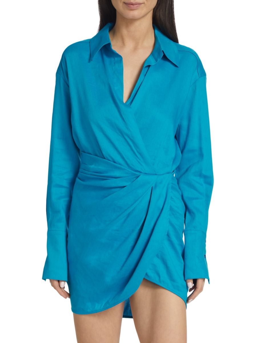 Асимметричное льняное мини-платье Puno Gauge81, цвет Reef
Асимметричное льняное мини-платье Puno Gauge81, цвет Reef