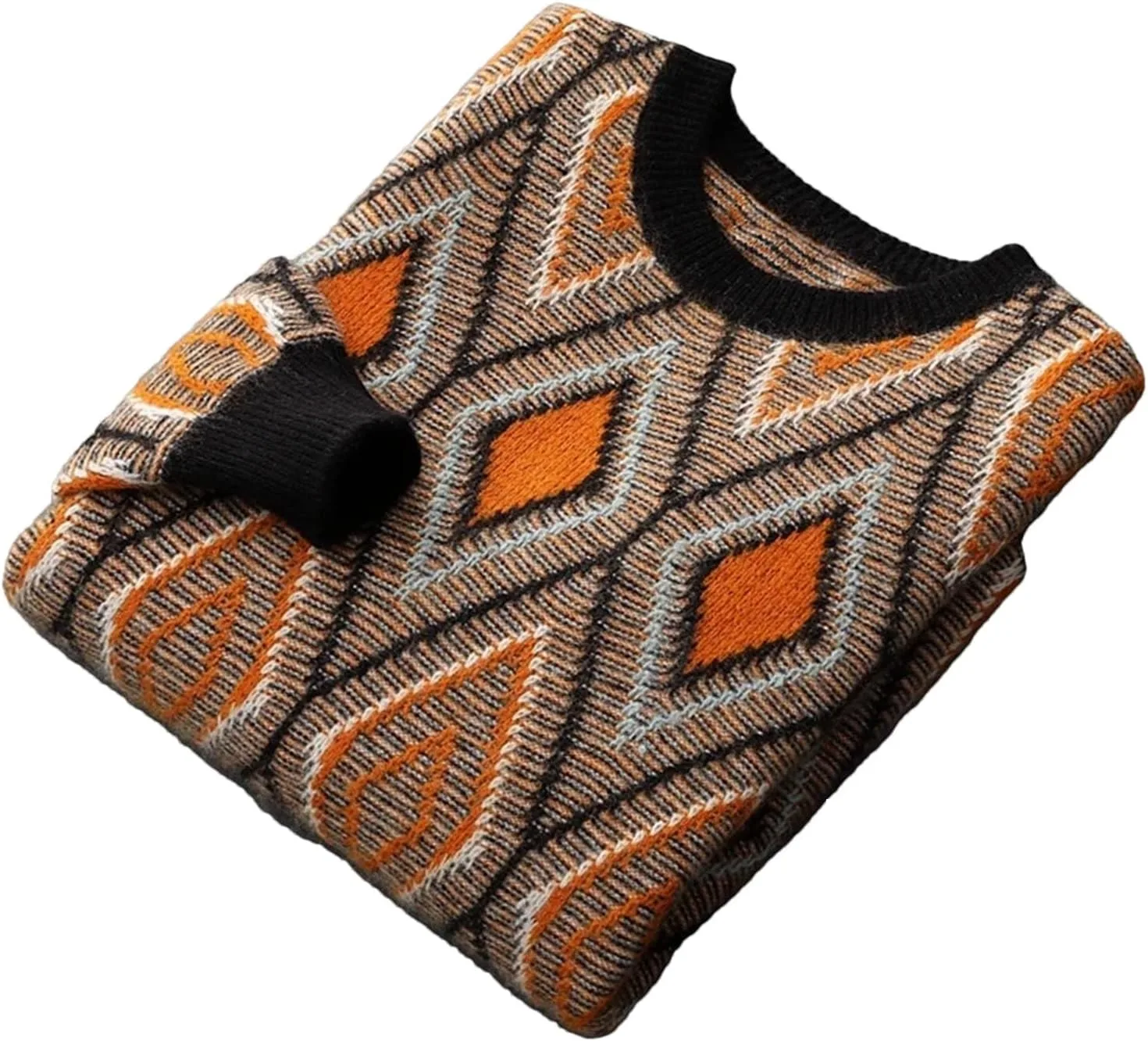 Мужской свитер из кашемира, теплый зимний, мягкий, с круглым вырезом и ромбовидной вязкой
Мужской свитер из кашемира, теплый зимний, мягкий, с круглым вырезом и ромбовидной вязкой