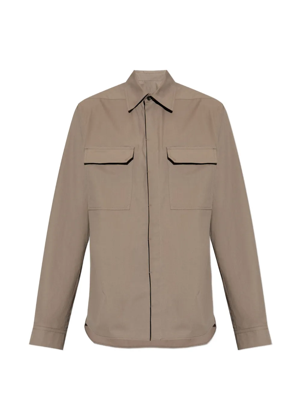 Рубашка с нагрудным карманом Rick Owens, бежевый
Рубашка с нагрудным карманом Rick Owens, бежевый