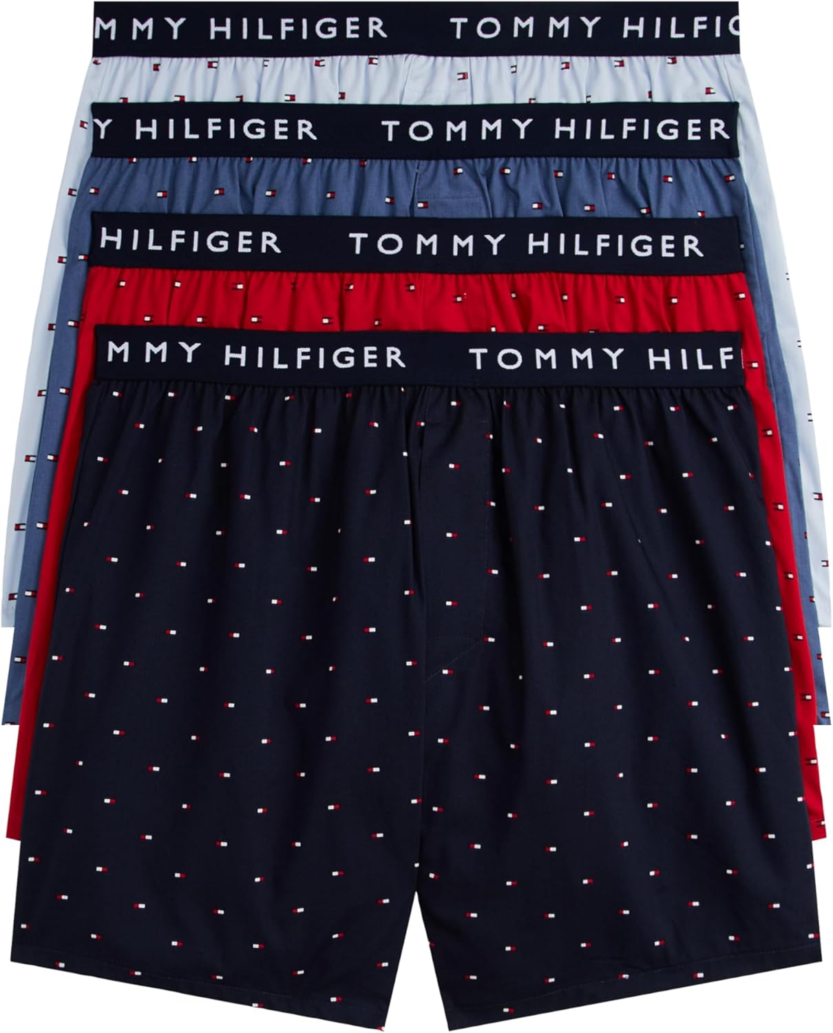 Мужские классические хлопковые боксеры Tommy Hilfiger, комплект из 4 пар, Grey Micro Flag, Primary Red Micro Flag, Pacific Blue Micro Flag, Navy Micro Flag
Мужские классические хлопковые боксеры Tommy Hilfiger, комплект из 4 пар, Grey Micro Flag, Primary Red Micro Flag, Pacific Blue Micro Flag, Navy Micro Flag
