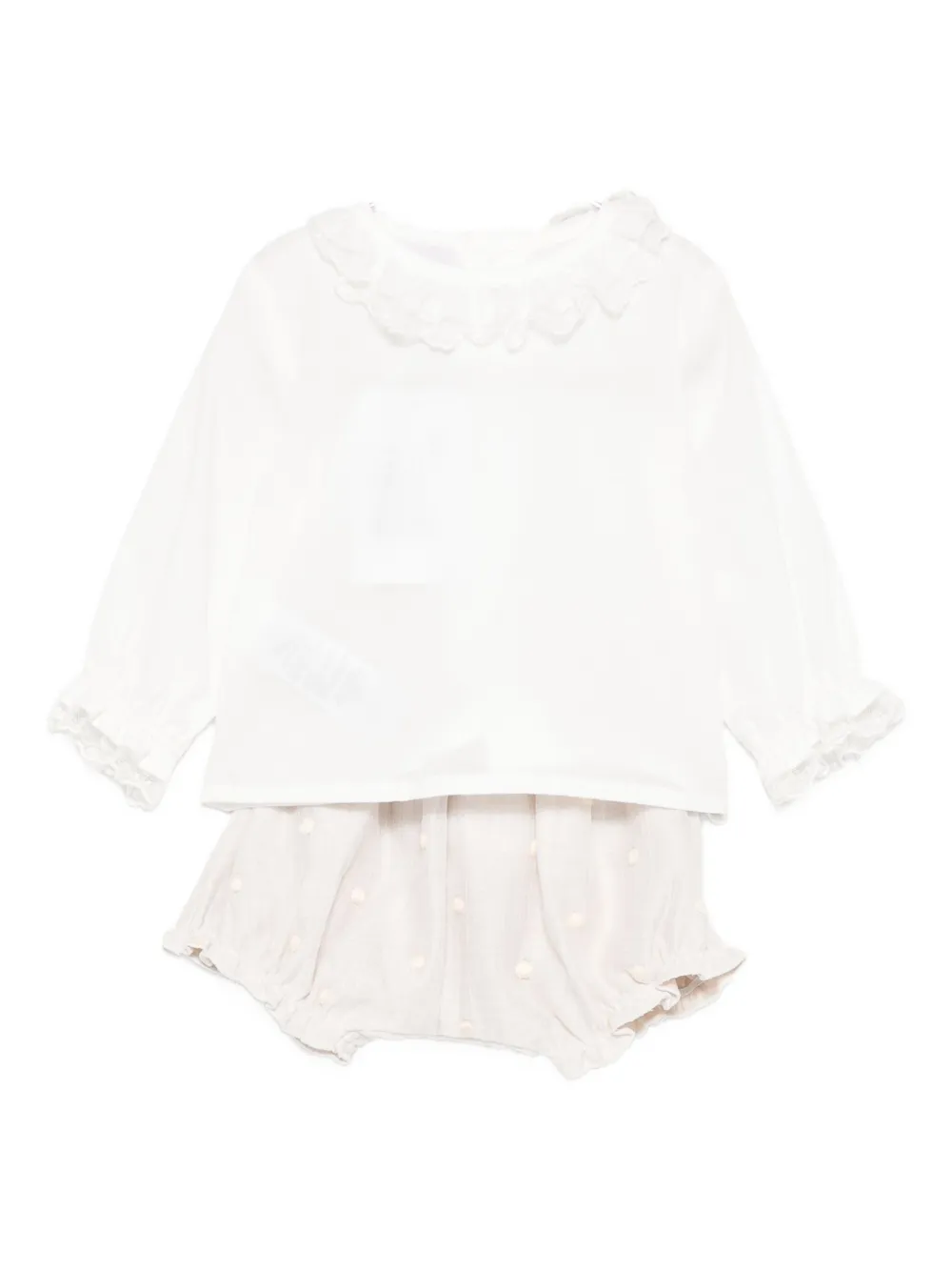 Платье с оборчатым воротником Paz Rodriguez, белый
Платье с оборчатым воротником Paz Rodriguez, белый