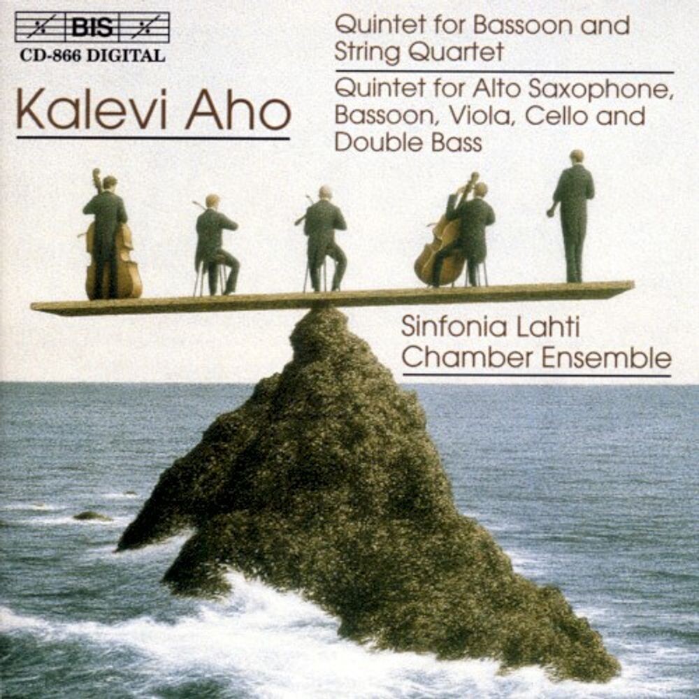 Диск CD Aho: Quintet for Bassoon & String Quartet / Quintet for Alro Saxophone, Bassoon, Viola, Cello & Double Bass - Kalevi Aho, Lahti Chamber Ensemble
Диск CD Aho: Quintet for Bassoon & String Quartet / Quintet for Alro Saxophone, Bassoon, Viola, Cello & Double Bass - Kalevi Aho, Lahti Chamber Ensemble