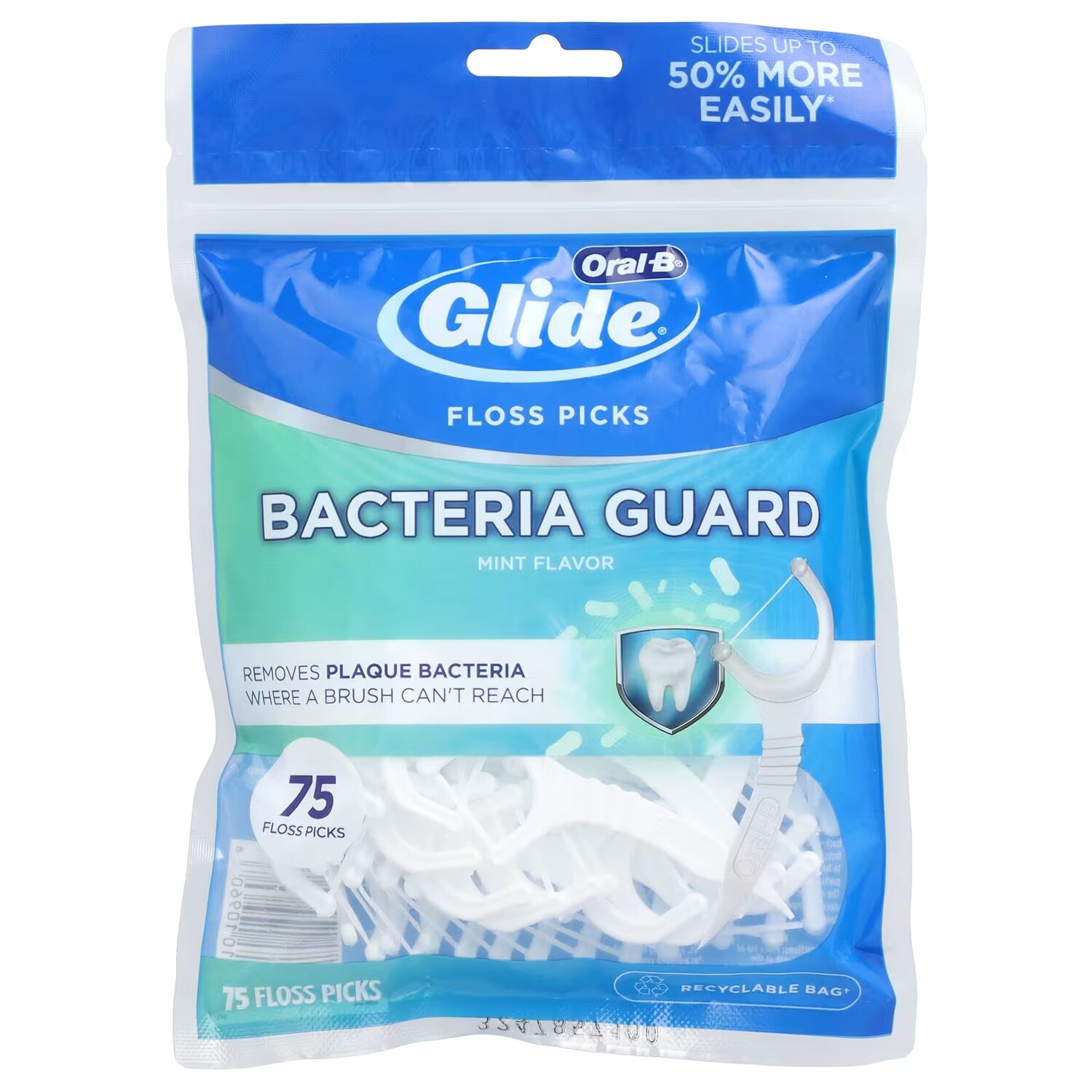 Зубочистки Oral-B Glide Bacteria Guard Mint
Зубочистки Oral-B Glide Bacteria Guard Mint