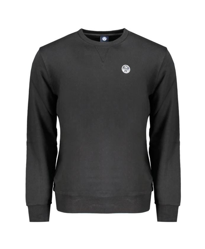 Черная хлопковая толстовка с аппликацией в виде логотипа. North Sails, черный
Черная хлопковая толстовка с аппликацией в виде логотипа. North Sails, черный