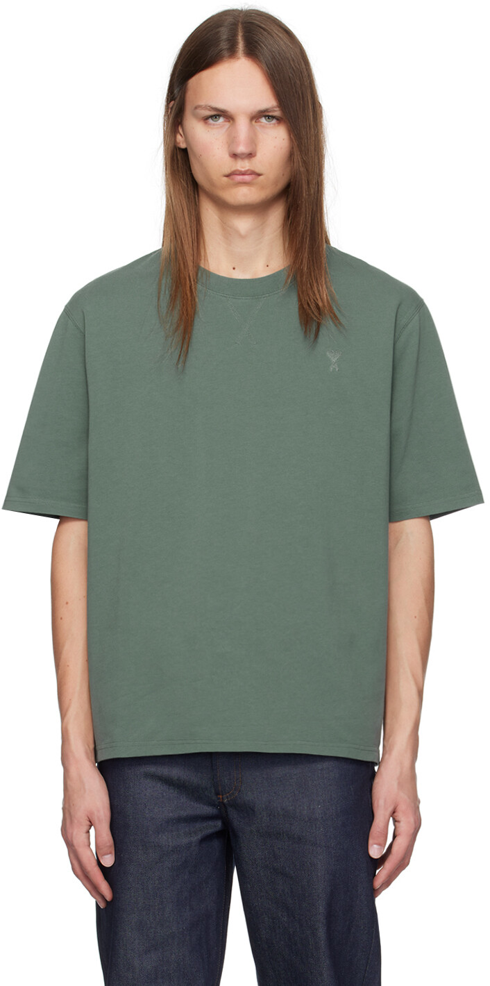 Зеленая футболка Ami de Coeur AMI Paris
Зеленая футболка Ami de Coeur AMI Paris