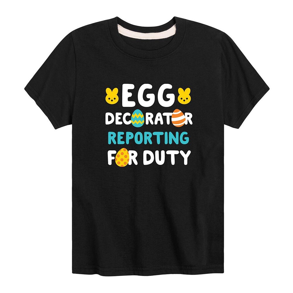 Футболка с пасхальным рисунком «Egg Decorator» для мальчиков 8–20 лет Licensed Character, черный
Футболка с пасхальным рисунком «Egg Decorator» для мальчиков 8–20 лет Licensed Character, черный