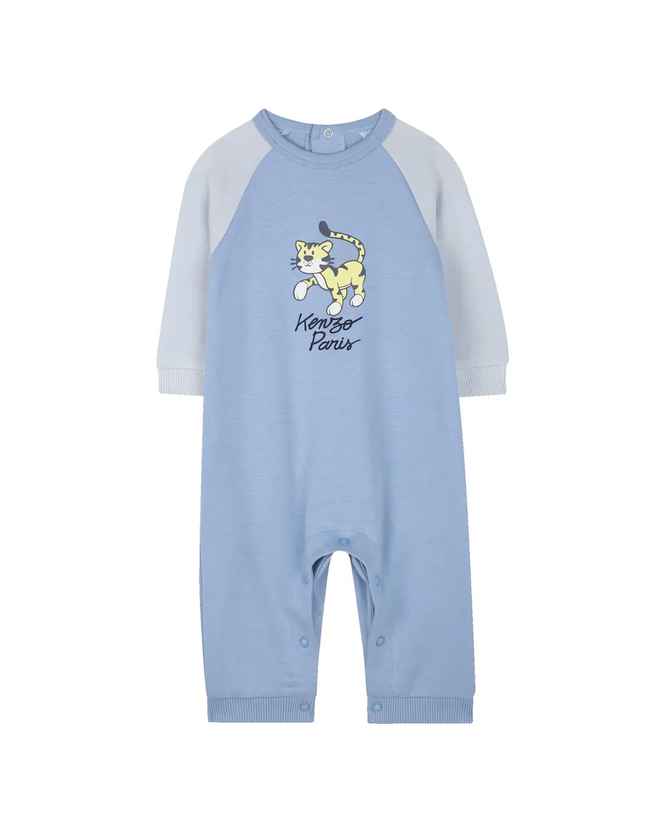 Комбинезон для мальчиков с рисунком спереди и контрастными рукавами Kenzo Kids, голубой
Комбинезон для мальчиков с рисунком спереди и контрастными рукавами Kenzo Kids, голубой