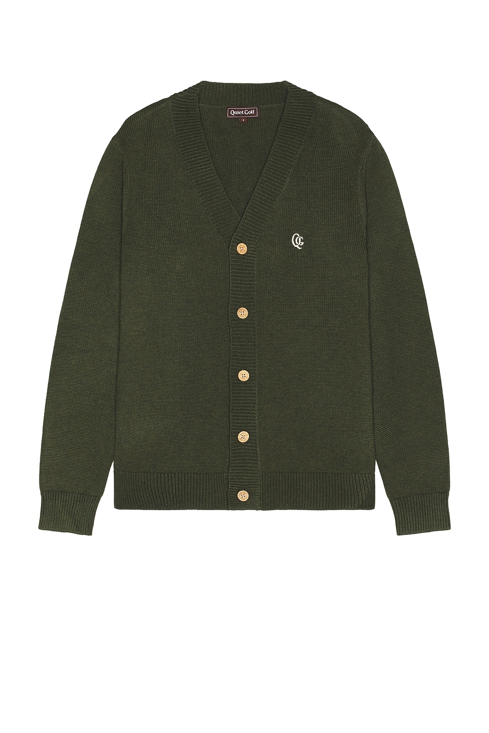 Кардиган с монограммой Quiet Golf, Olive
Кардиган с монограммой Quiet Golf, Olive