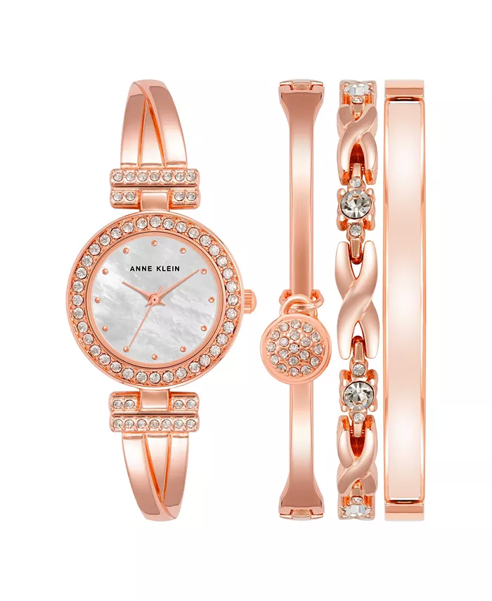 Женский набор браслетных часов Quartz Rose Gold-Tone из металлического сплава, 24 мм Anne Klein
Женский набор браслетных часов Quartz Rose Gold-Tone из металлического сплава, 24 мм Anne Klein