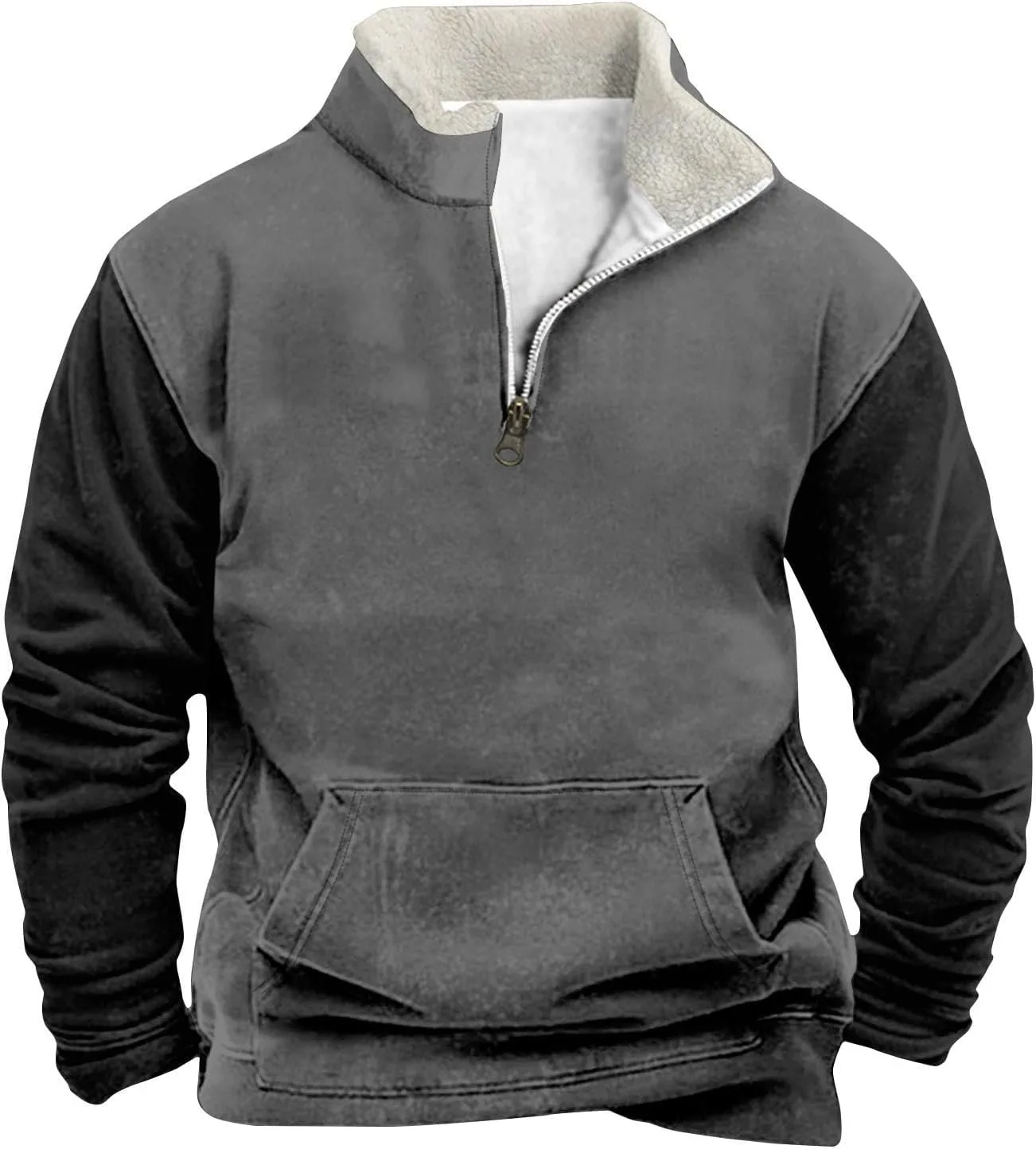 Мужская толстовка с четвертью молнии Sherpa 2026, теплый свитер с воротником стойкой и принтом Cowboy
Мужская толстовка с четвертью молнии Sherpa 2026, теплый свитер с воротником стойкой и принтом Cowboy