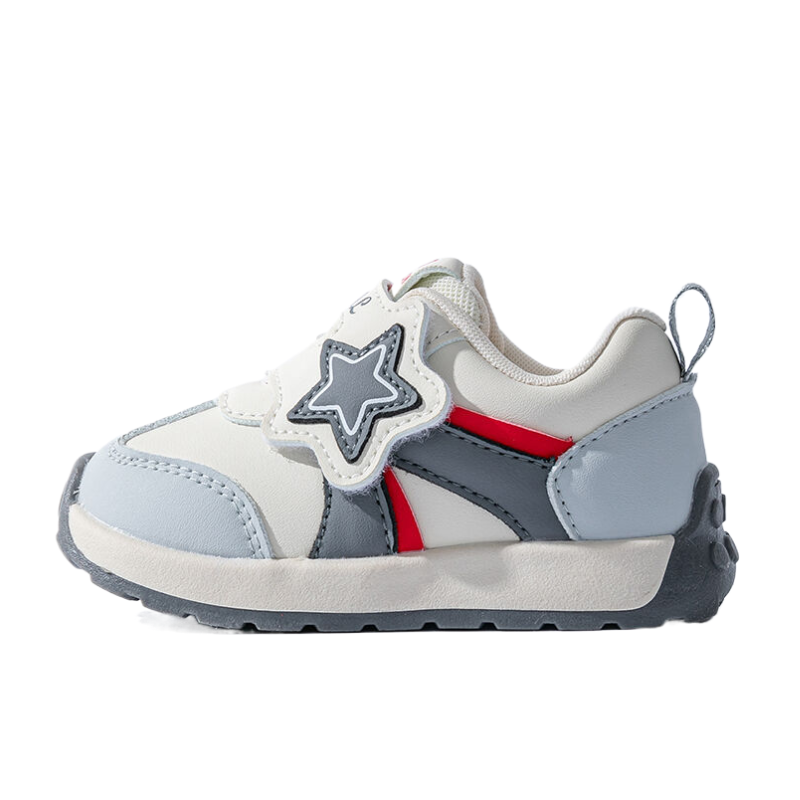 Износостойкие, нескользящие, низкие детские туфли унисекс Bradmiller, серый 
Износостойкие, нескользящие, низкие детские туфли унисекс Bradmiller, серый