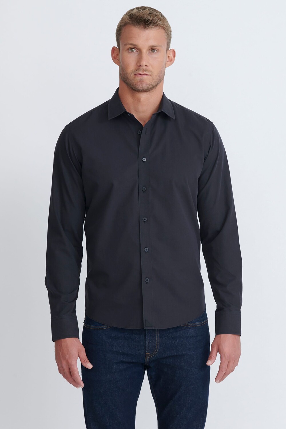 Рубашка без складок приталенного кроя каменная рубашка Untuckit, черный
Рубашка без складок приталенного кроя каменная рубашка Untuckit, черный