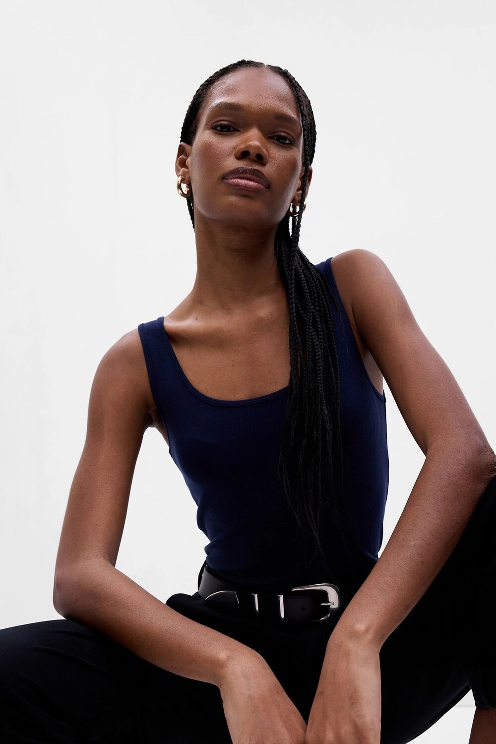 Современная майка Gap, синий
Современная майка Gap, синий