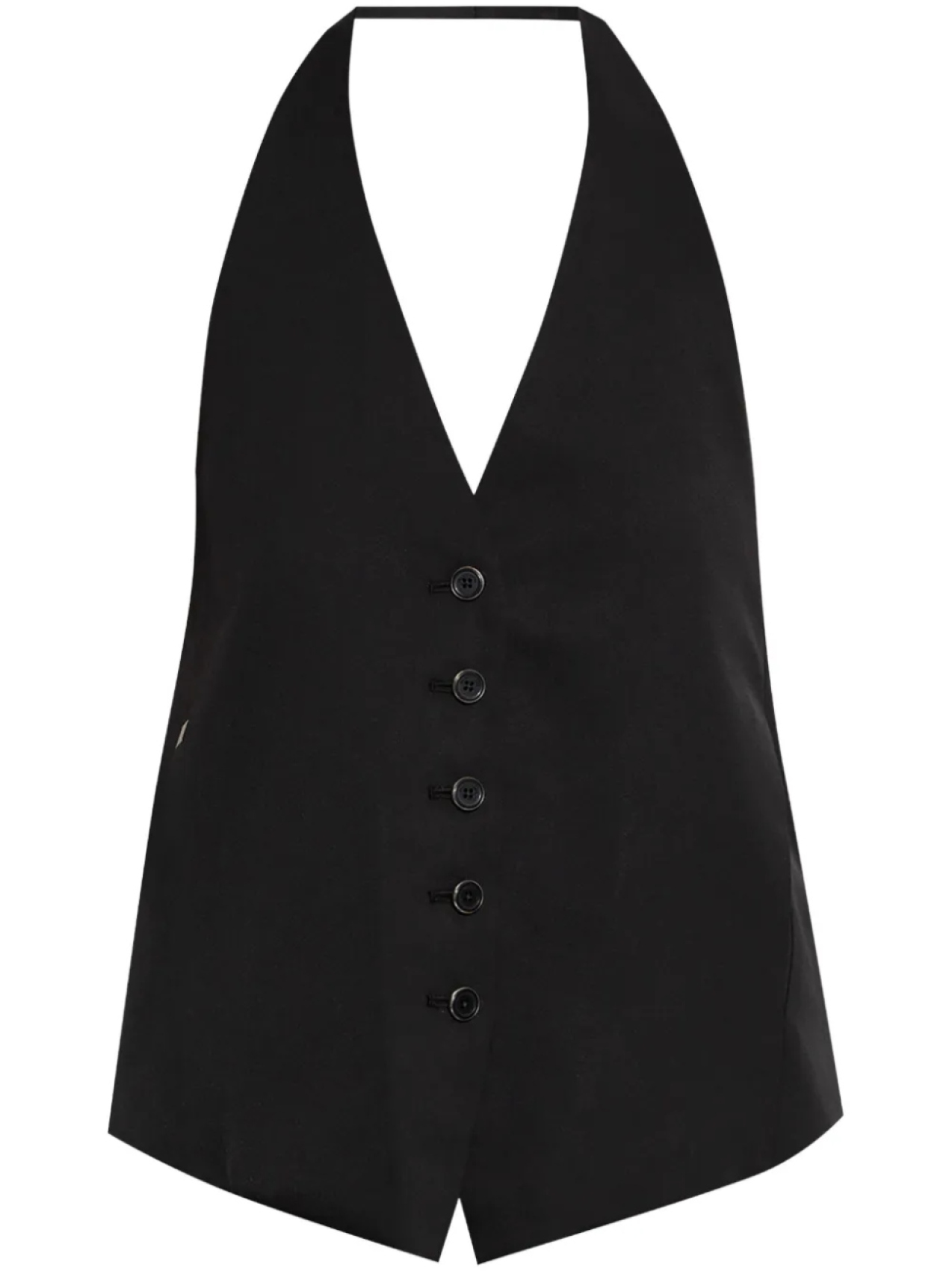 Майка Helmut Lang с воротником халтер, черный
Майка Helmut Lang с воротником халтер, черный