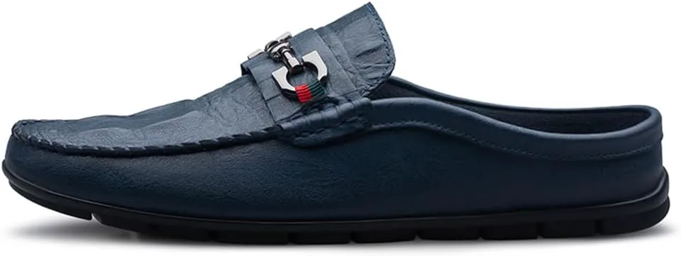 Мужские тапочки-лоферы без задника из кожи, формальная и повседневная обувь, деловые повседневные туфли Abborora, синий
Мужские тапочки-лоферы без задника из кожи, формальная и повседневная обувь, деловые повседневные туфли Abborora, синий