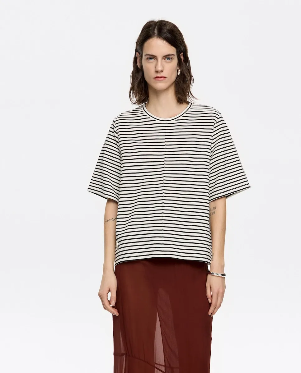 Футболка женская прямого покроя в полоску Bimba y Lola, черный
Футболка женская прямого покроя в полоску Bimba y Lola, черный