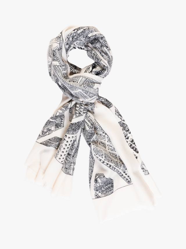Шарф с парижским принтом chesca, Ivory/Black
Шарф с парижским принтом chesca, Ivory/Black