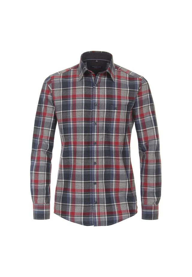 Рубашка свободного кроя в клетку Casamoda, красный
Рубашка свободного кроя в клетку Casamoda, красный