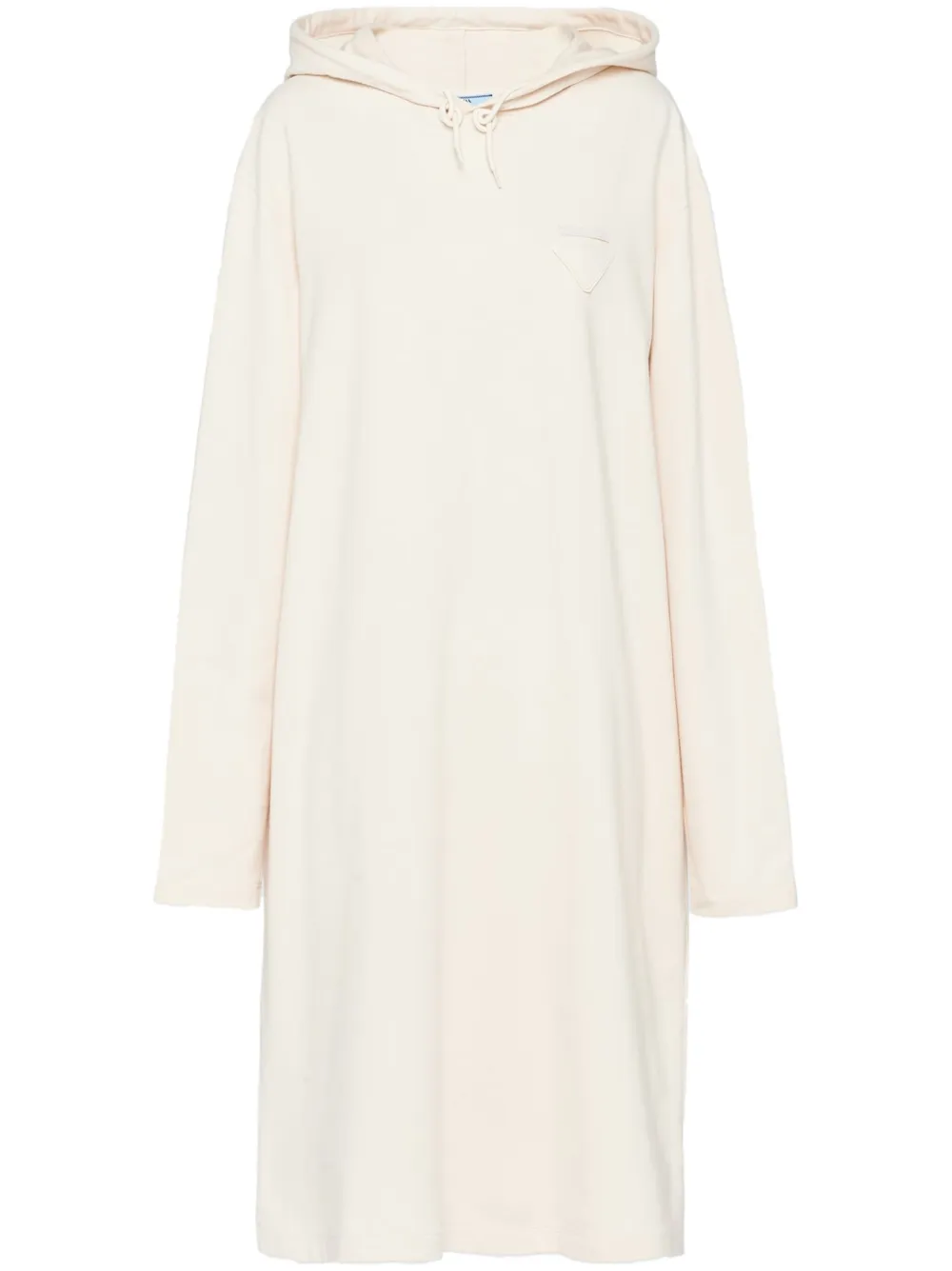 Платье-худи с логотипом Prada, нейтральный
Платье-худи с логотипом Prada, нейтральный
