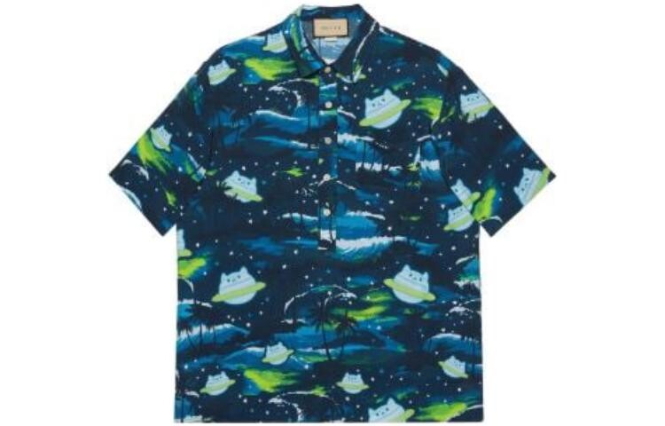 Мужская рубашка Gucci, синий
Мужская рубашка Gucci, синий