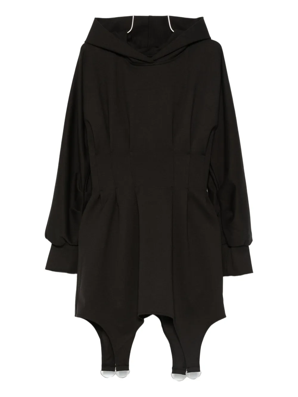 Мини-платье Cairo с капюшоном и присборенной талией HAMZA, черный
Мини-платье Cairo с капюшоном и присборенной талией HAMZA, черный