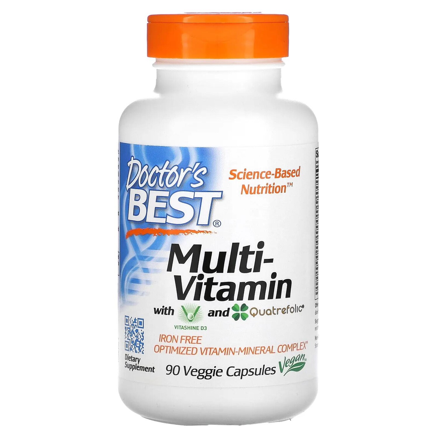Doctor's Best Витаминный комплекс Multi-Vitamin содержит Vitashine D3 и Quatrefolic (инновационная формула фолиевой кислоты) 90 вегетарианских капсул
Doctor's Best Витаминный комплекс Multi-Vitamin содержит Vitashine D3 и Quatrefolic (инновационная формула фолиевой кислоты) 90 вегетарианских капсул