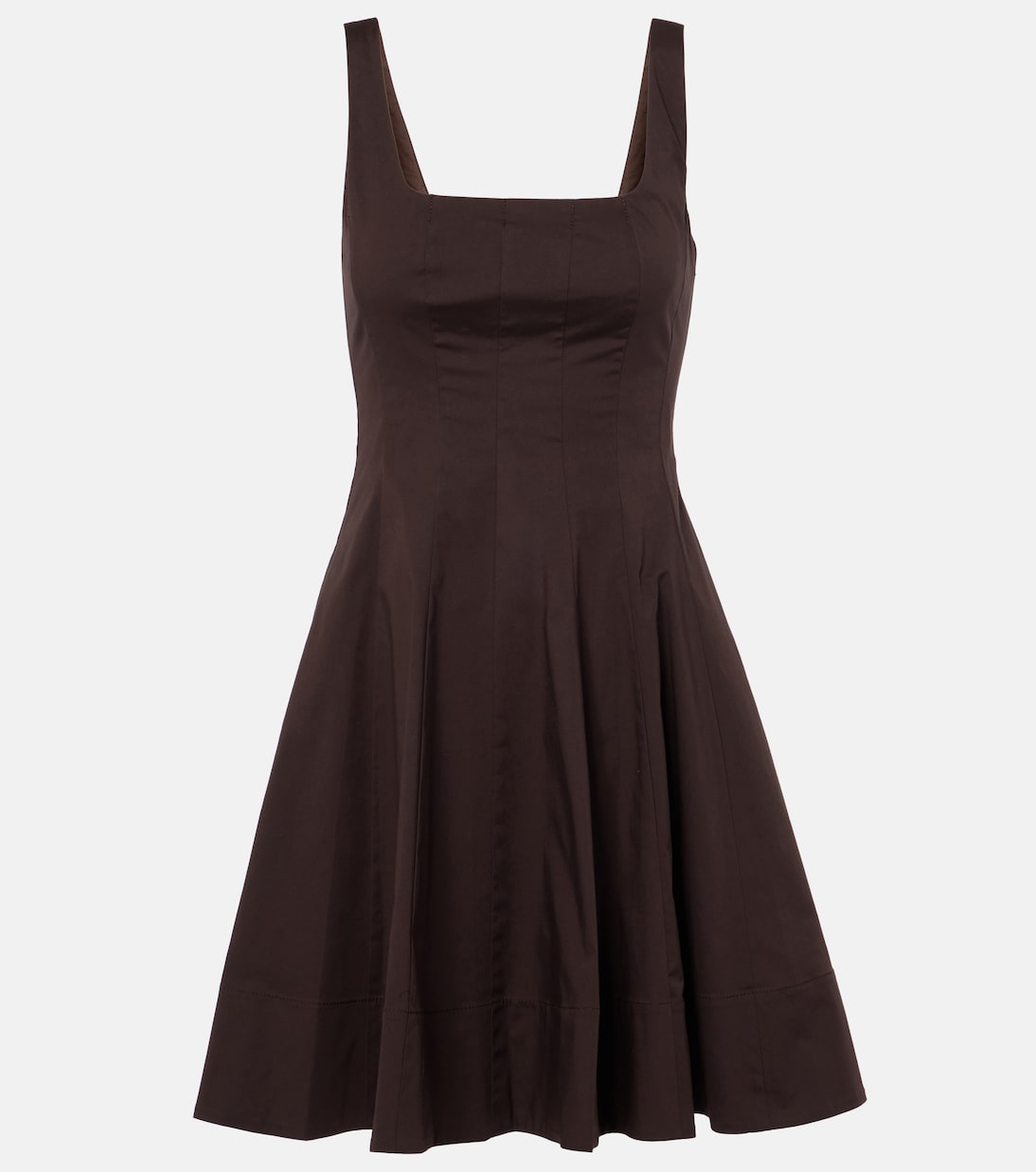 Укороченное хлопковое платье Wells Staud, Earth
Укороченное хлопковое платье Wells Staud, Earth