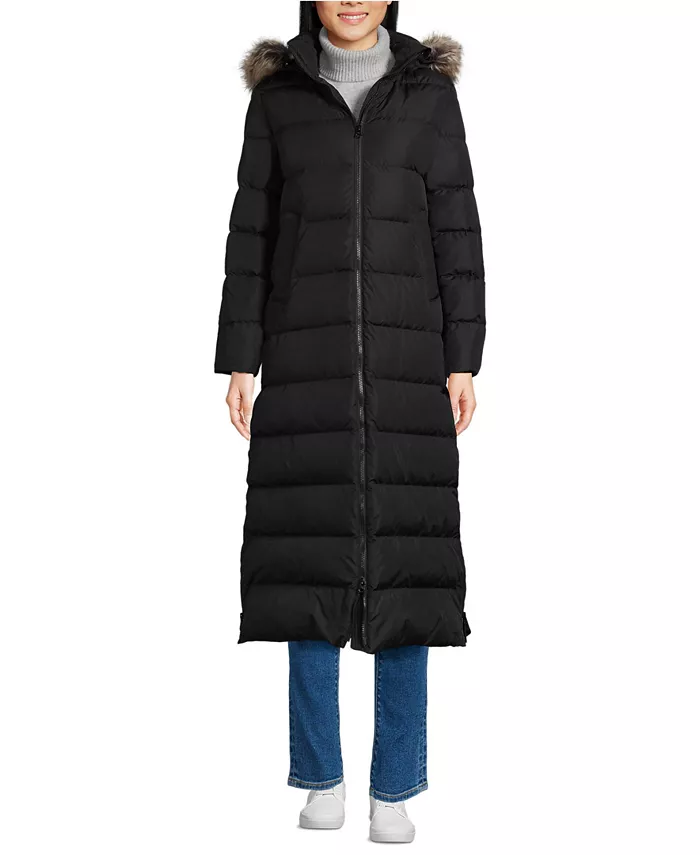 Женское длинное пуховое пальто Max 600 Lands' End, черный
Женское длинное пуховое пальто Max 600 Lands' End, черный