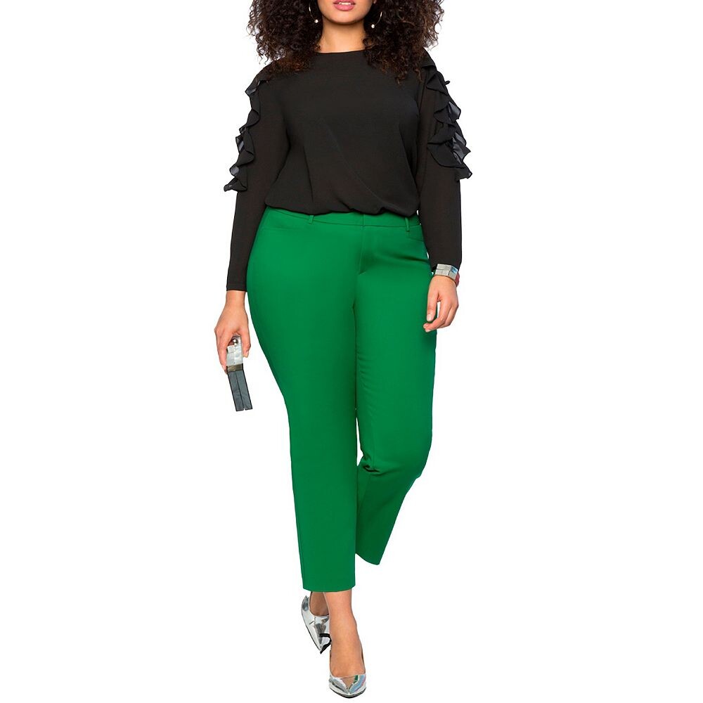 Eloquii Женские брюки Kady Fit двойного плетения больших размеров ELOQUII, цвет Verdant Green
Eloquii Женские брюки Kady Fit двойного плетения больших размеров ELOQUII, цвет Verdant Green