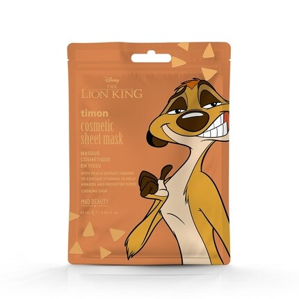 MAD BEAUTY Lion King Тканевая маска для лица Timon
MAD BEAUTY Lion King Тканевая маска для лица Timon