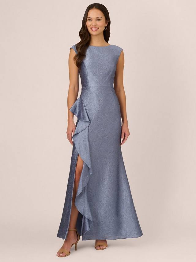 Мерцающее жаккардовое платье Adrianna Papell, цвет Spring Blue
Мерцающее жаккардовое платье Adrianna Papell, цвет Spring Blue