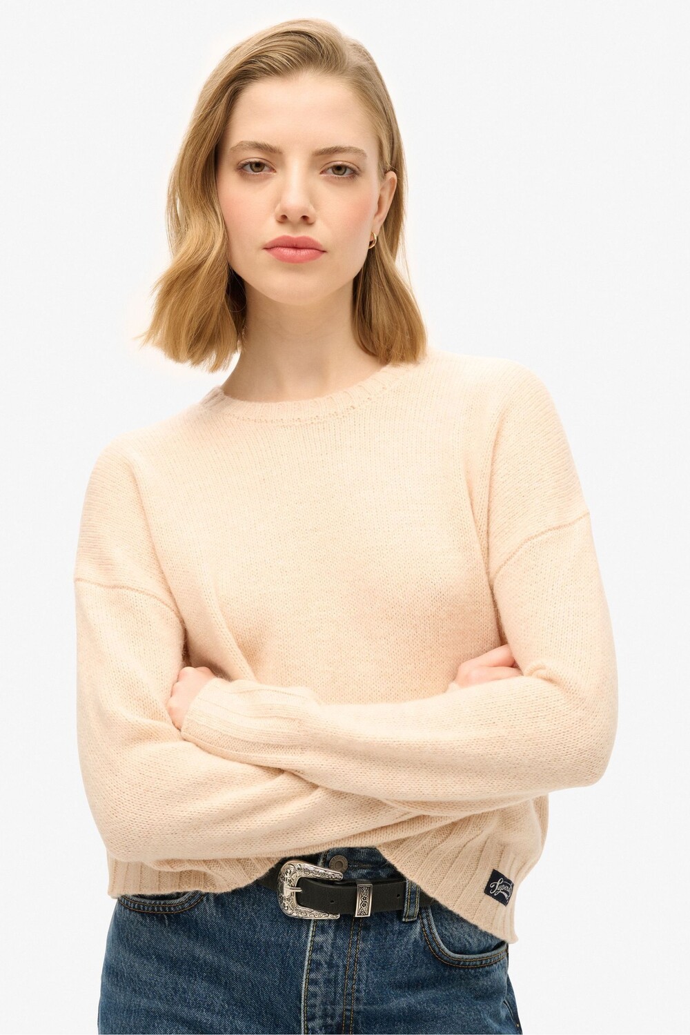 Джемпер Essential с круглым вырезом Superdry, розовый
Джемпер Essential с круглым вырезом Superdry, розовый