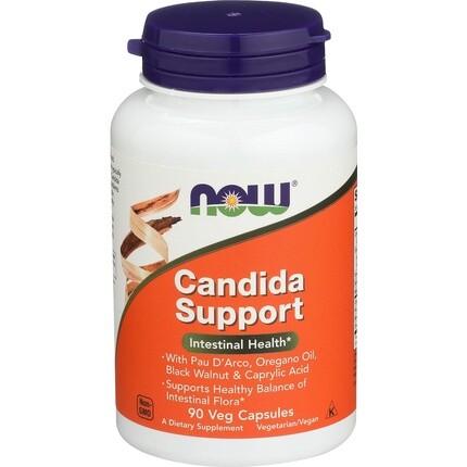 Candida Support 90 растительных капсул, Now
Candida Support 90 растительных капсул, Now