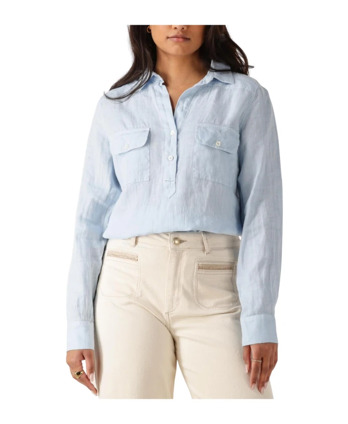 Льняная блузка Mmenna с карманом Mos Mosh, синий
Льняная блузка Mmenna с карманом Mos Mosh, синий