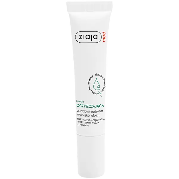 Средство для устранения точечных дефектов, 15 мл Ziaja Med Kuracja oczyszczająca
Средство для устранения точечных дефектов, 15 мл Ziaja Med Kuracja oczyszczająca