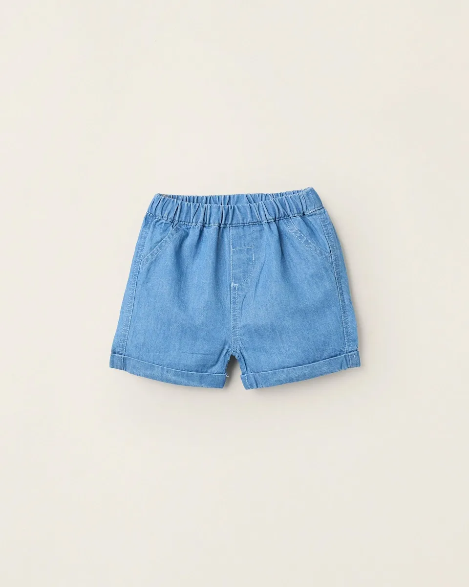 Детские шорты 100% хлопок с эластичным поясом Zippy, синий
Детские шорты 100% хлопок с эластичным поясом Zippy, синий