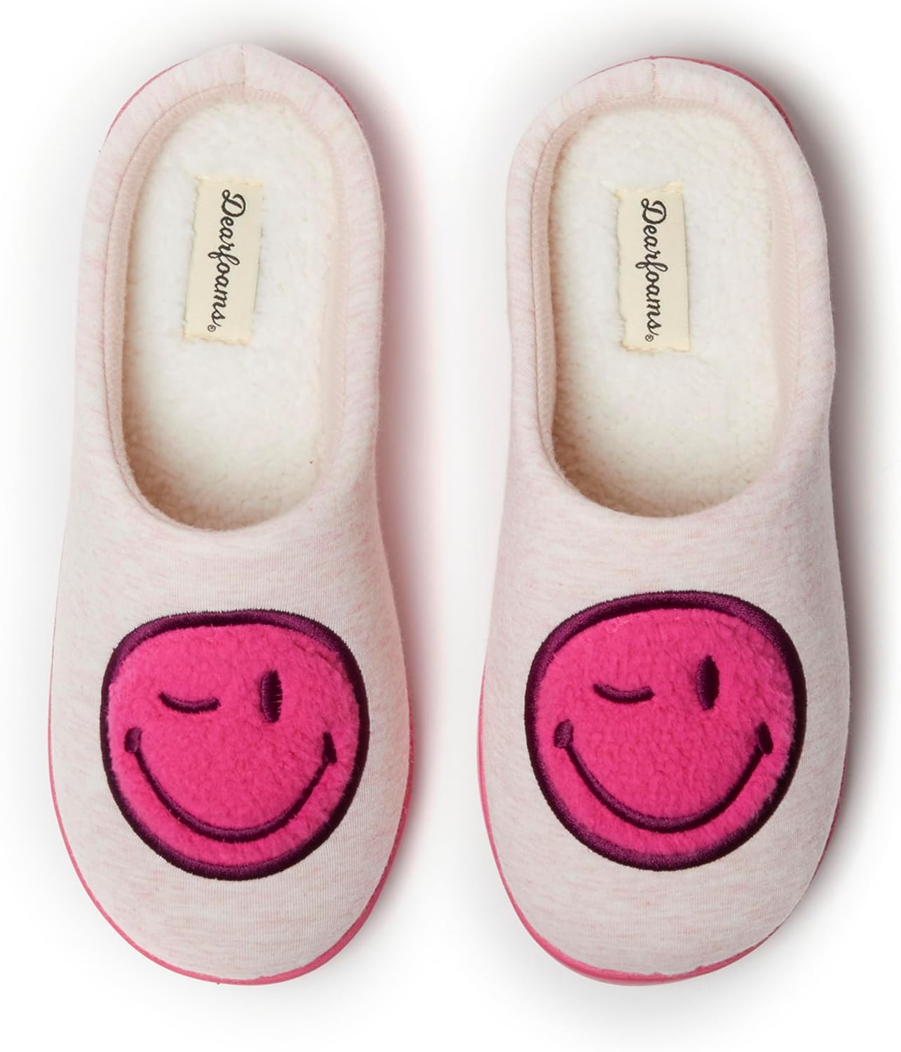 Домашние тапочки Dearfoams унисекс с иконкой улыбки в винтажном преппи-стиле, розовый
Домашние тапочки Dearfoams унисекс с иконкой улыбки в винтажном преппи-стиле, розовый