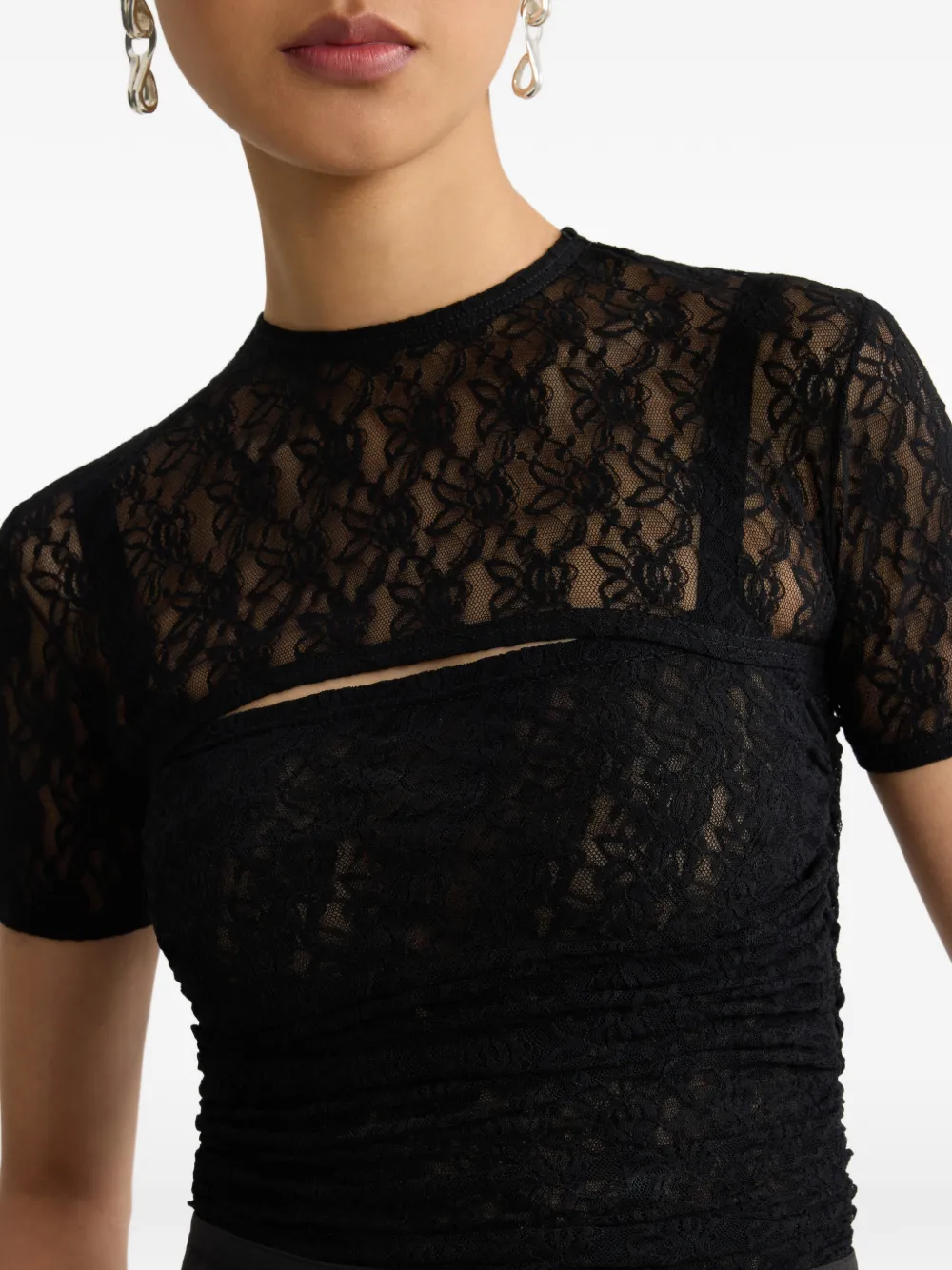 Кружевная футболка Patou, черный
Кружевная футболка Patou, черный