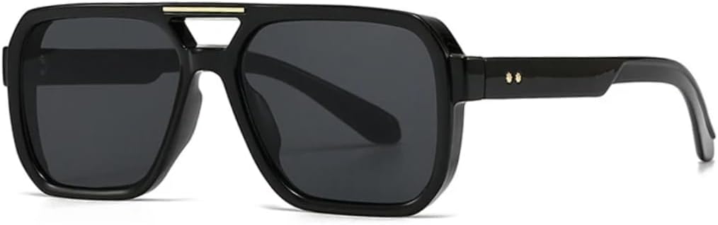 Модные солнцезащитные очки с двойной перемычкой для женщин, ретро-стиль, заклепки, голубые, солнцезащитные очки UV400 для мужчин, градиентные для использования на открытом воздухе VRTRFFTR, Black Grey
Модные солнцезащитные очки с двойной перемычкой для женщин, ретро-стиль, заклепки, голубые, солнцезащитные очки UV400 для мужчин, градиентные для использования на открытом воздухе VRTRFFTR, Black Grey